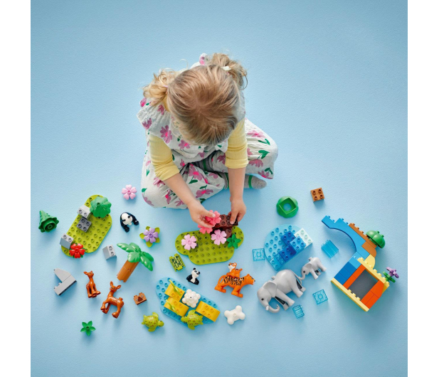 LEGO DUPLO 10446 Rodziny dzikich zwierząt 3 w 1 - 1283652 - zdjęcie 9